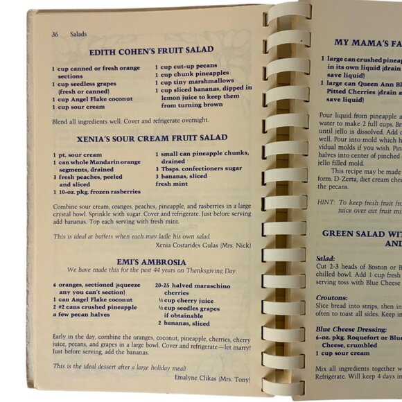 A Southern Lady Cooks With A Greek Accent Vintage Cookbook By Sophia Clikas 1982 - Picture 6 of 12